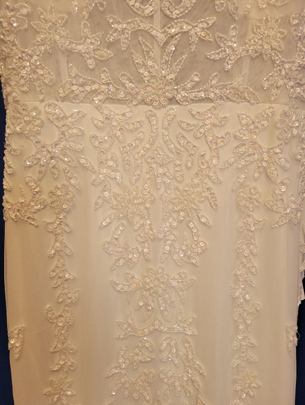 White Lace Spaghetti-Strap Sheath Dress